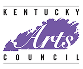 Kentucky Arts Council logo with purple shape of the state of Kentucky